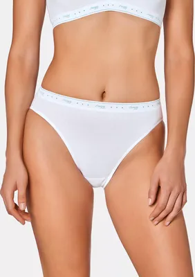 Produktbild von sloggi Damen Tai-Slip Blue 247 100 2-Pack white - Größe 36