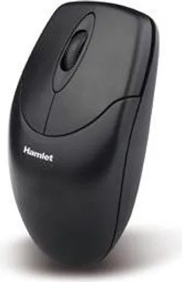 Produktbild von Hamlet XMICEU2, Beidhändig, Optisch, USB Typ-A, 1000 DPI, Schwarz