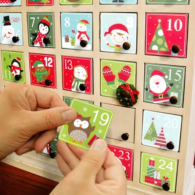 Productafbeelding van Stickers voor een adventskalender - 5 x 5 cm