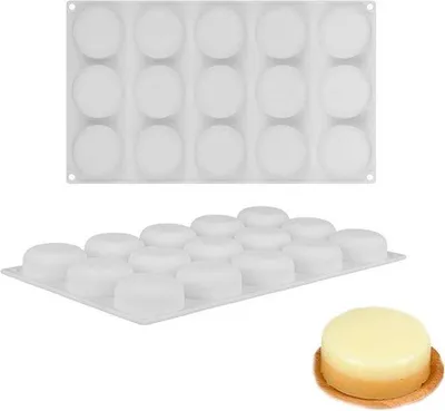 Produktbild von Silikonische 3D Kuchenformen für das Dekorieren von Torten und Desserts, 3 Stück