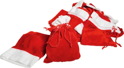 Produktbild von VBS Samtbeutel "12 x 16 cm", Rot, 25 Stück