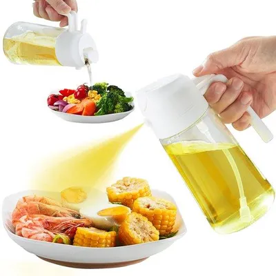 Obrázek produktu pro Rozprašovač oleje 470 ml, 3 v 1, tepelně odolné sklo