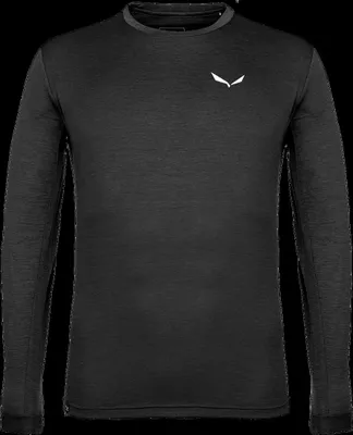 Produktbild von SALEWA PUEZ MELANGE DRY M L/S TEE Langarmshirt Herren schwarz 48