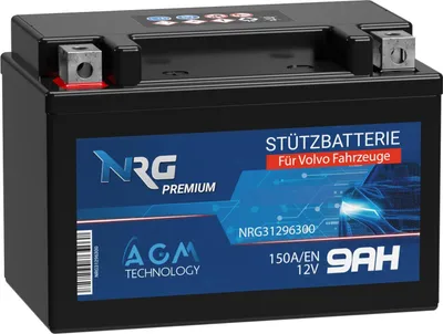 Produktbild von NRG PREMIUM Stützbatterie 31296300 9Ah 12V Backup Batterie AGM start stop ersetzt 509106013 AUX9 EK091 59000