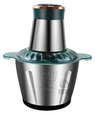 Obrázek produktu pro Elektrický mlýnek na maso – kuchyňský robot 3 litry – nerezová mísa – drtič a sekáček – kuchyňské zařízení pro domácnost