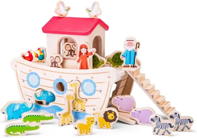 Produktbild von Classic Toys Holzbogen: Noahs Arche mit Formensortierer