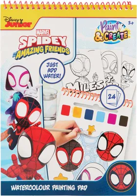 Produktbild von Canenco Spidey Wasserfarben-Set-Buch | 6 Stück