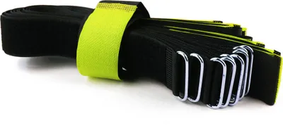 Produktbild von 10 x Klettkabelbinder 60 cm neon - Klett / Flausch auf GLEICHER SEITE! - Metallöse Goodymax®