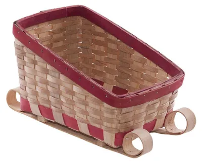 Immagine prodotto di Cesto slitta in pioppo, 30x20H18 cm (kit da 3)
