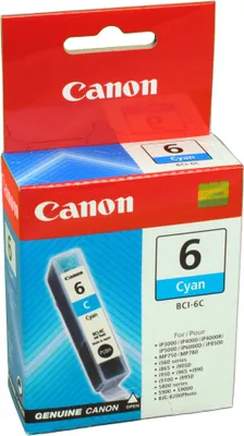 Produktbild von Canon BCI-6C Tinte Cyan, Cyan, 1 Stück(e), 550 Seiten