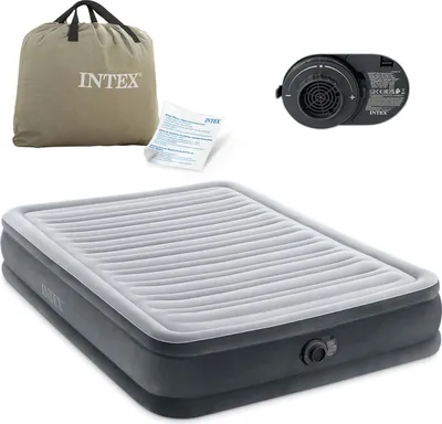 Image de Intex 67768ND Full Comfort-Plush Luchtbed met Ingebouwde Pomp 191x137x33cm
