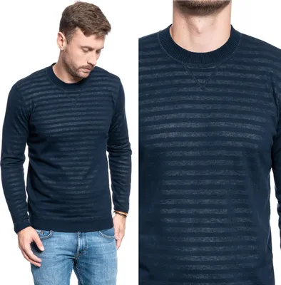 Produktbild von Mustang Mustang Emil C Stripe 1009131 5323 Pullover