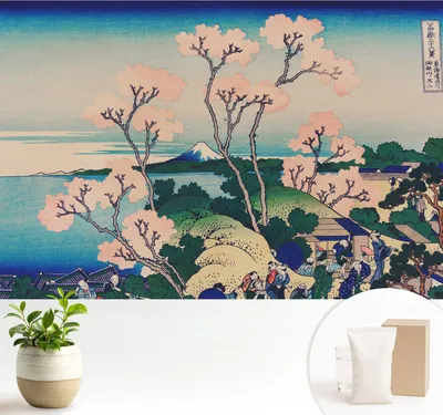 Produktbild von Fototapete  - 104x70 cm - Tapete - Wandtapete - Wandbilder  - Dekofolie - Tapete Folie - Wand - Dekoration - Wohnzimmer - Kirschblüten