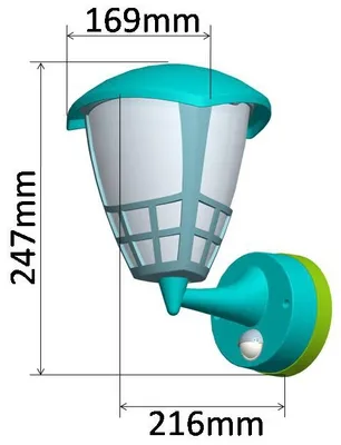Produktbild von LED Wandleuchte TELARANA IP65 16W 1026lm 140° Bewegungsmelder 2900K