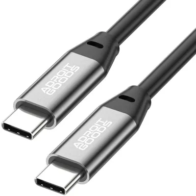 Produktbild von AdroitGoods 60w Usb-C zu Usb-C Ladekabel - Pd - Schnellladekabel - geflochtenes Nylon 50 cm