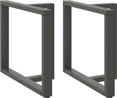 Image de Pieds de table à manger en T 2 pièces Anthracite 90x35x(72-73) cm Acier