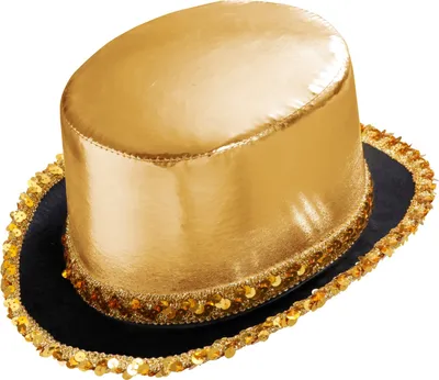 Immagine prodotto di Cappello a cilindro "Showtime" con paillettes | oro