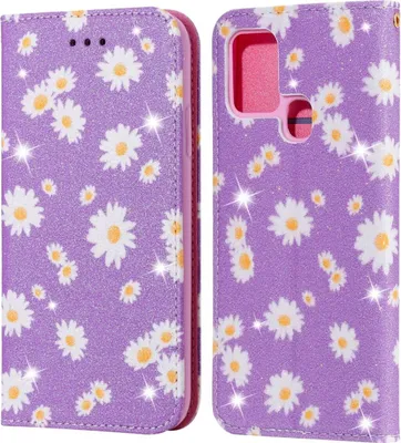 Zdjęcie produktu dla Pokrowiec König Design kompatybilny z etui na telefon Samsung Galaxy A21s ze skóry syntetycznej - Fioletowe etui na telefon komórkowy