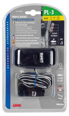 Immagine prodotto di Tripla connessione di alimentazione con estensione 12/24V