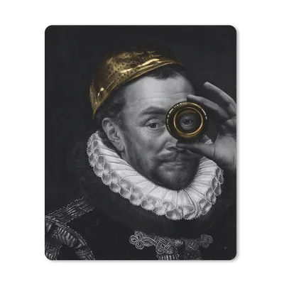 Produktbild von MuchoWow® Mauspad Mousepad Wilhelm von Oranien - Adriaen Thomasz - Gold 30x40 cm - Mousepads - Maus Mat - Pad - Mausunterlage - Mausmatten