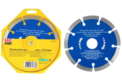 Produktbild von EASY WORK EW Segment-Diamanttrennscheibe, 115x1,8x7x22,2mm