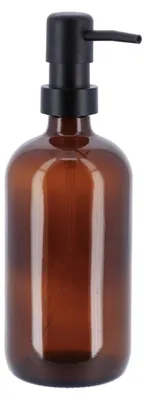 Image de Distributeur de savon en verre PURE verre brun, 500ml