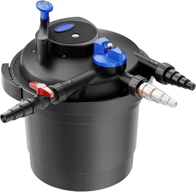 Produktbild von Druckteichfilter 8000 l/h / 11 W UVC, Einheit Teichdruckfilter für Teiche bis 8000 Liter, Teichklärer, Filteranlage