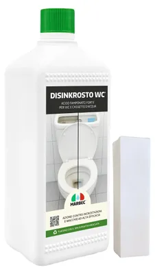 Immagine prodotto di Disincrostante WC in gel, rimuove calcare ostinato, migliora igiene e funzionalità, DISINKROSTO WC® - 1LT