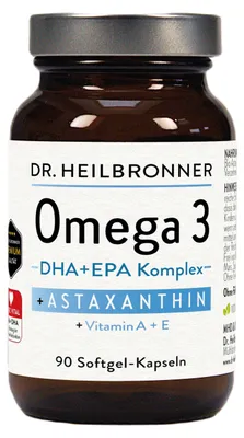 Produktbild von OMEGA 3 + Astaxanthin + Vitamin A + E | 90 Kapseln