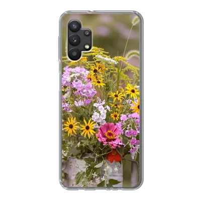 Produktbild von MuchoWow® Handyhülle Schutzhülle Hülle für Samsung Galaxy A32 5G Blumen - Gießkanne - Farbe Silikon Softcase Handy Hülle - Softcase