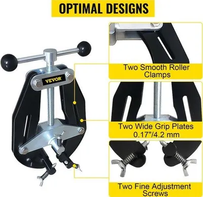 Productafbeelding van Stalen Buisklem - Verstelbaar 2-6 Inch - Koolstofstaal - Voor Pijpfitting En Laswerk