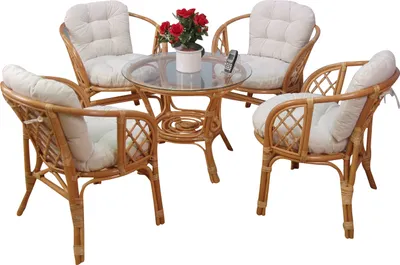 Produktbild von 9tlg. Rattansitzgruppe Regina