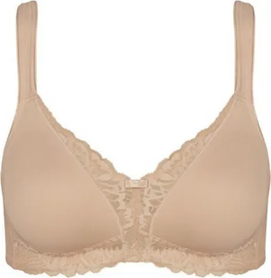 Produktbild von Triumph Damen Bügelloser BH Modern Lace+Baumwolle - NEUTRAL BEIGE - Größe 85D