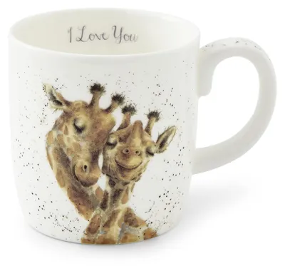 Tasse mit Giraffen-Motiv, Fine Bone China, 400 ml