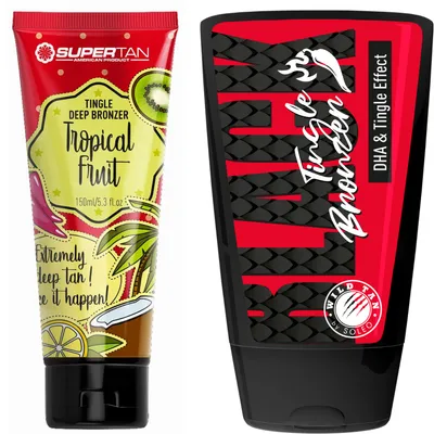 Produktbild von Supertan Tropical Fruits + Wild Tan Black, kribbelfrei