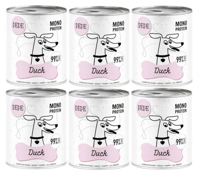 Zdjęcie produktu dla Karma mokra dla psa Paka Zwierzaka Pepe Duck 99% kaczka 6x800g
