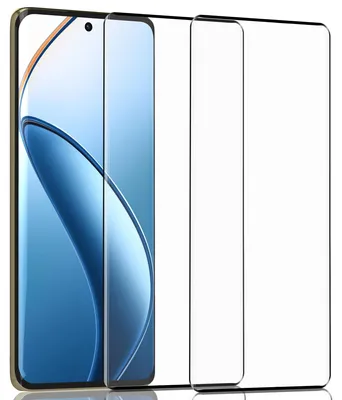 Produktbild von 2-Pack Realme 12 Pro Displayschutzfolie - Gehärtetes Glas 9H - Super Qualität 3D