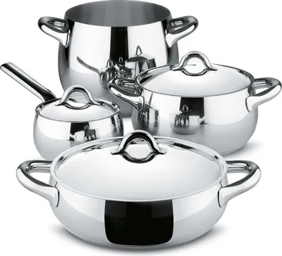 Produktbild von Alessi Zestaw garnków Mami stal nierdzewna srebrne