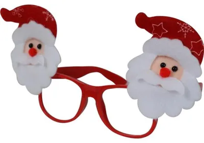 Zdjęcie produktu dla Okulary Bożonarodzeniowe Mikołaj z Dekoracją z Filcu