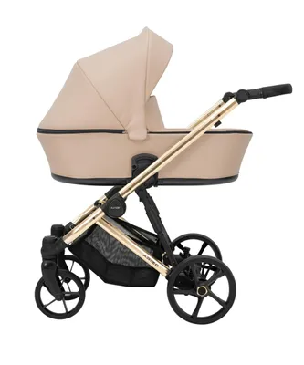 Immagine prodotto di Carrozzina Kunert ARIZO PREMIUM 2in1 rosa con telaio dorato, navicella e accessori