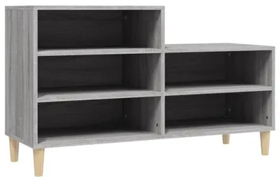 Immagine prodotto di vidaXL Portascarpe grigio Sonoma 102x36x60 cm Materiale a base di legno