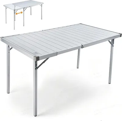Imagen del producto de Mesa plegable para camping, 94/129 x 70 cm