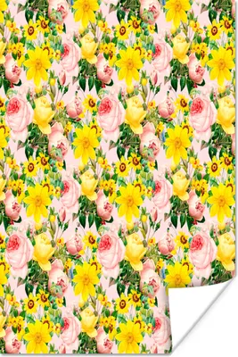 Produktbild von MuchoWow® Poster Blumen - Rosen - Farben 20x30 cm - Papierdruck