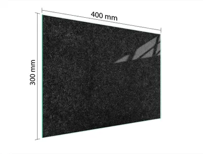 Produktbild von Schneidebrett Herdabdeckplatte Multiglasschneidplatte 40x30 cm Schiefer Schwarz