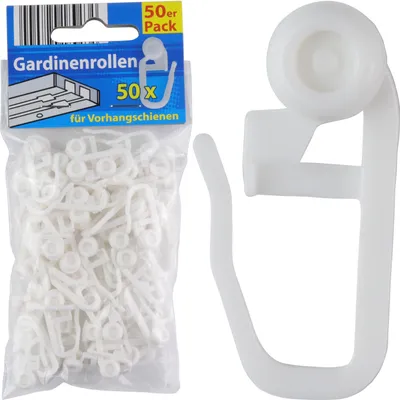Produktbild von 50 Stück Gardinenrollen für Vorhangschienen