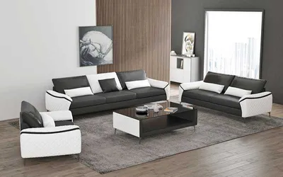 Produktbild von Sofagarnitur 321 Sofas Sitzer Weiß Wohnzimmer