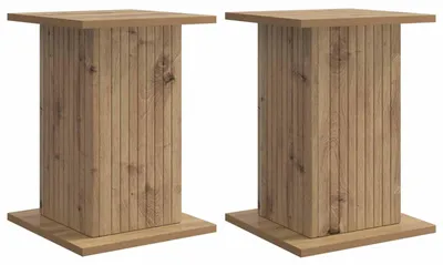 Immagine prodotto di vidaXL Porta piante, 2 pezzi, effetto legno artigianale "Rovere", 30,5 x 30 x 43 cm