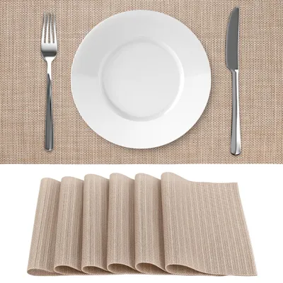 Platzsets 6er-Set 30x45 cm hitzebeständig rutschfest abwaschbar