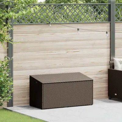 Immagine prodotto di Baule da Giardino Marrone 110x50x58 cm in Polyrattan