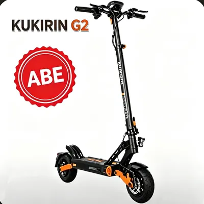 Produktbild von KUKIRIN G2P‑ABE Elektro‑Tretroller für Erwachsene, 48V 15,6Ah, 20 km/h, 9‑Zoll‑Vakuumreifen, vordere und hintere Doppelscheibenbremse, Federdämpfung